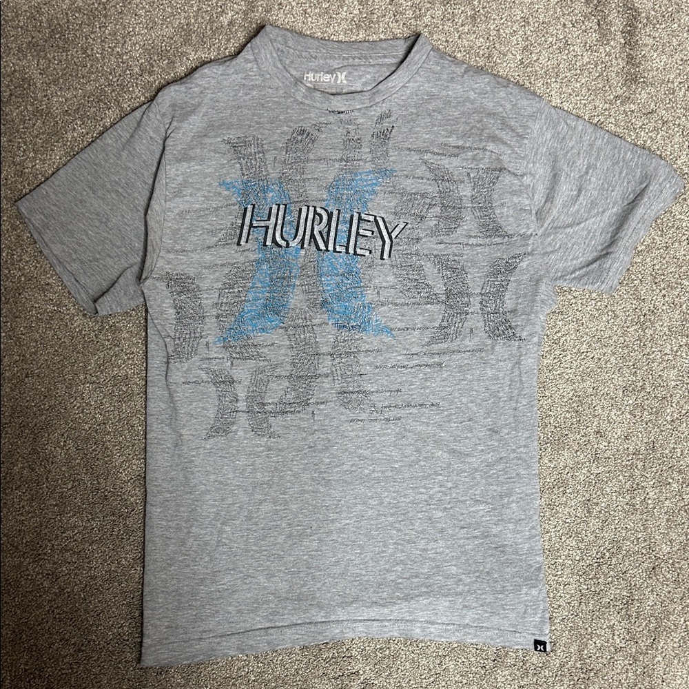 Y2K Hurley Grey Graphic Tee